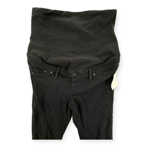 NWT H&M Maternity Jeans Pants Womens Size 4 Bootcut Pull On Stretch Black - Picture 4 of 8
